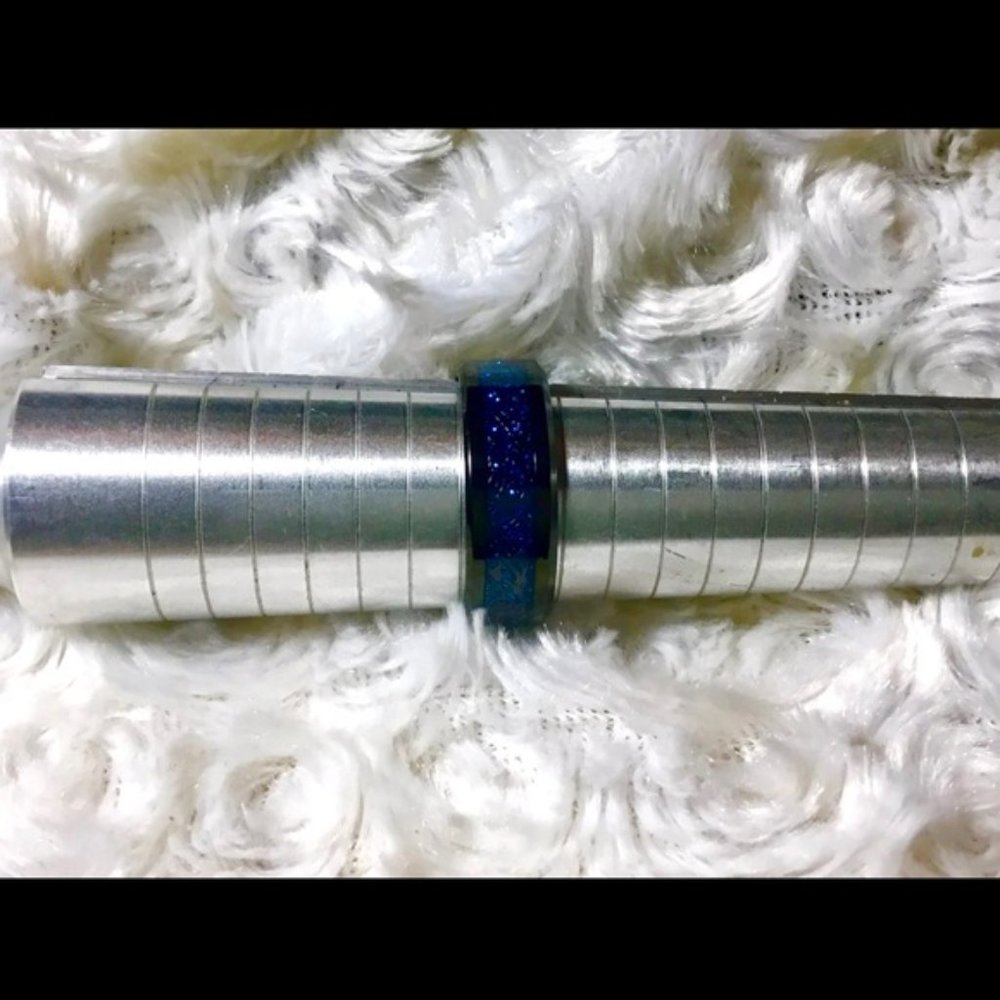 Hieroglyphic Electric Blue Black SS Band - Picture 6 of 15